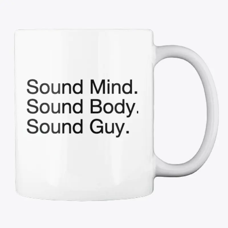Sound Guy Mug (White) "Back View"
