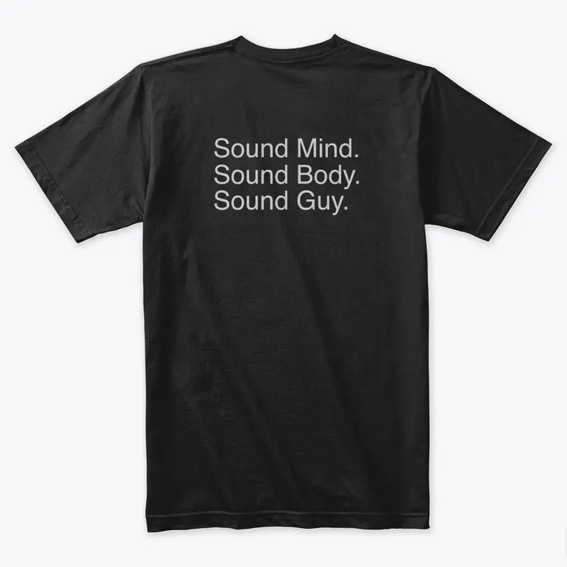 Sound Guy T-Shirt (Black) "Back View"